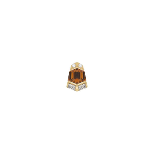 VERA + ORANGE GARNET- THREADLESS END *PRE-ORDER* Buddha Jewelry