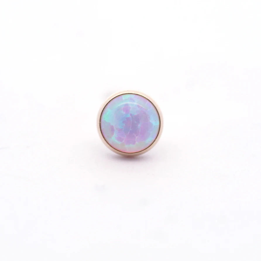 LOW PROFILE WHITE OPAL - THREADLESS END *PRE-ORDER* Stiletto Piercing Supply