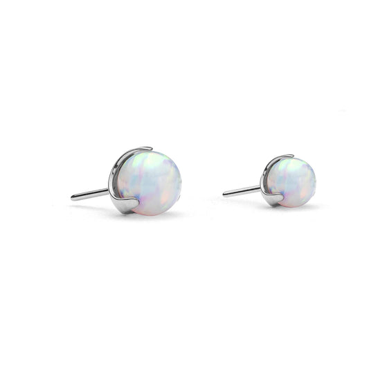 CLAW BALL + WHITE OPAL - THREADLESS END *PRE-ORDER* Divinity Metals