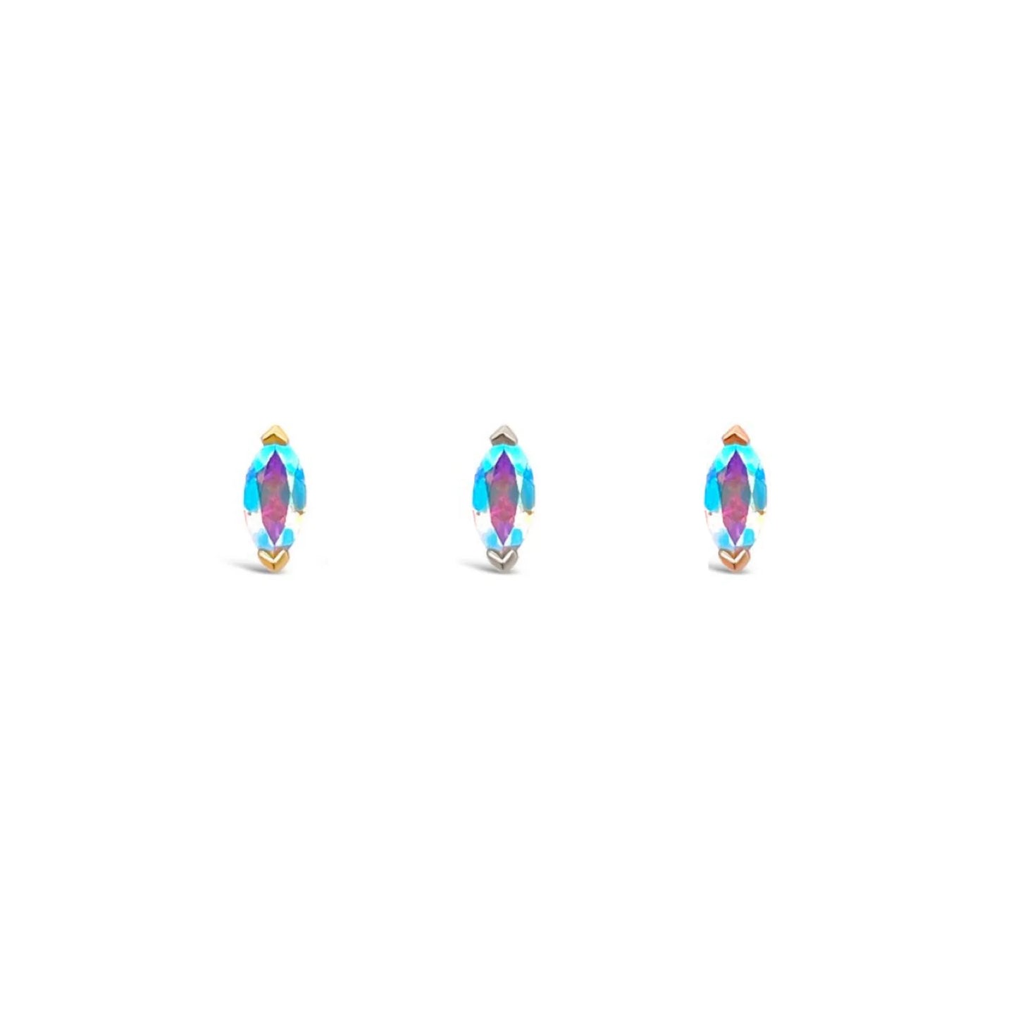 ZURI + MERCURY MIST TOPAZ - THREADLESS END *PRE-ORDER* Buddha Jewelry