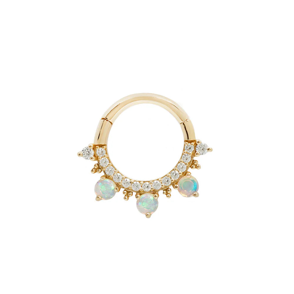 GIGI + OPAL - CLICKER RING *PRE-ORDER* Buddha Jewelry