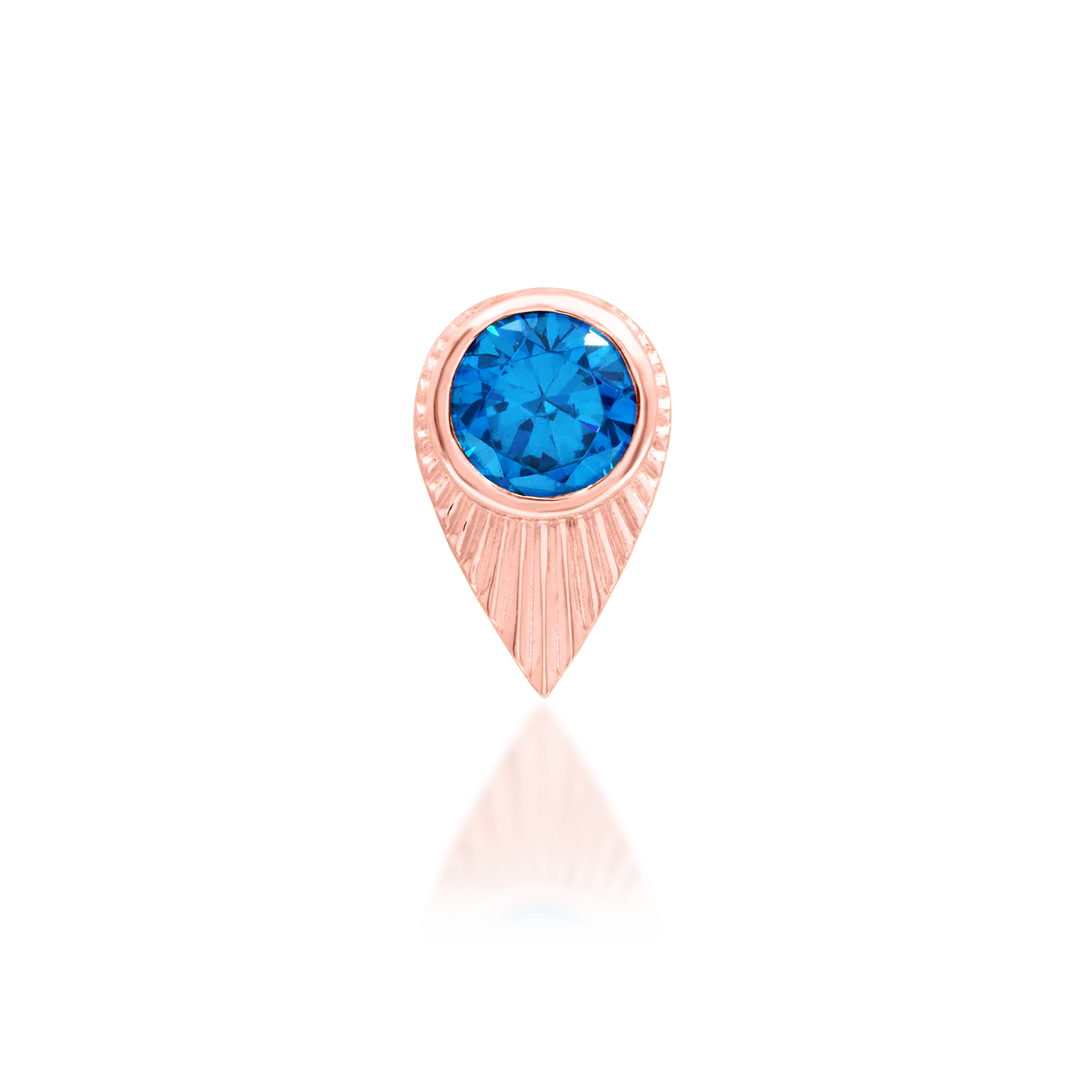 BEA + BLUE TOPAZ - THREADLESS END *PRE-ORDER* Junipurr Jewelry