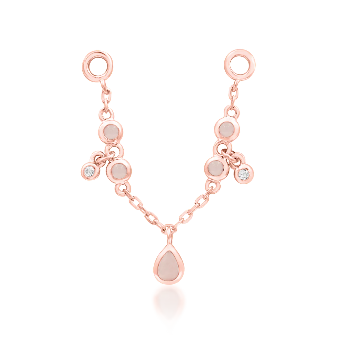 BELLAROSE + ROSE QUARTZ - CHAIN *PRE-ORDER* Junipurr Jewelry