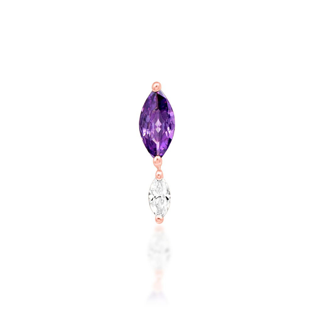 EMERSYN AMETHYST - THREADLESS END *PRE-ORDER* Junipurr Jewelry