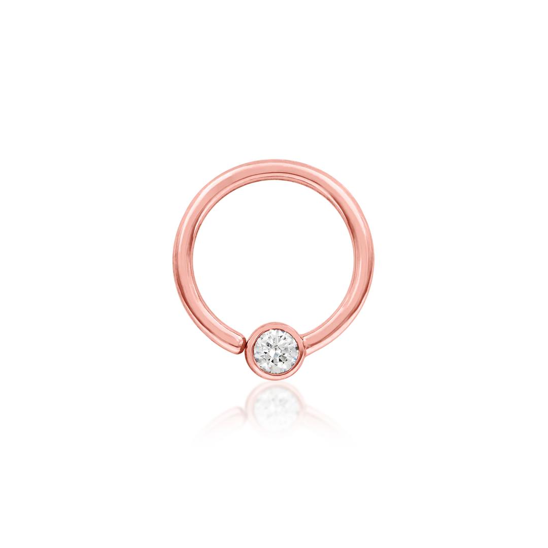 FIXED CZ BEAD RING - SEAM RING *PRE-ORDER* Junipurr Jewelry