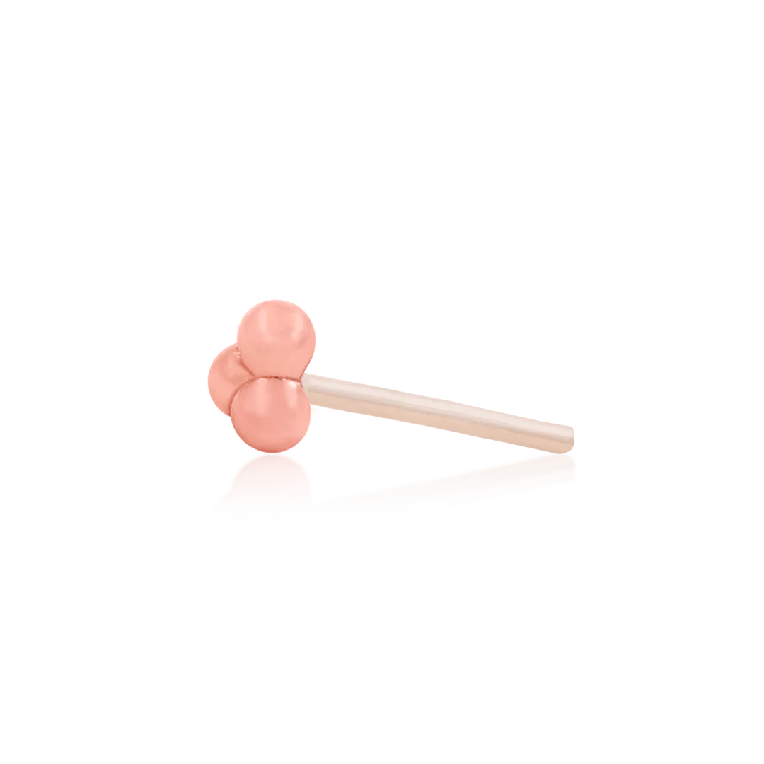 GOLD TRI-BEAD - THREADLESS END *PRE-ORDER* Junipurr Jewelry