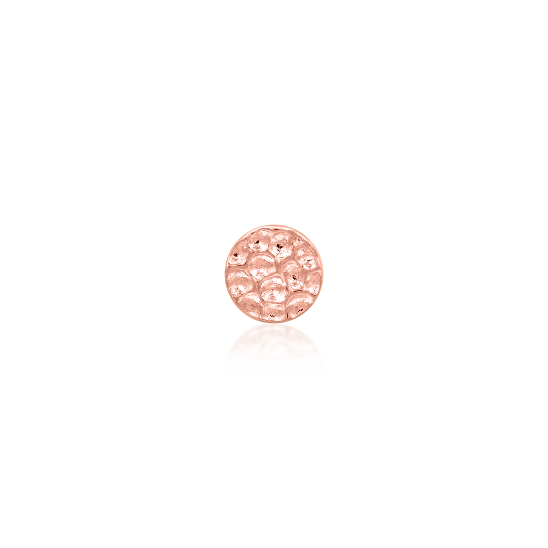 HAMMERED DISK - THREADLESS END *PRE-ORDER* Junipurr Jewelry