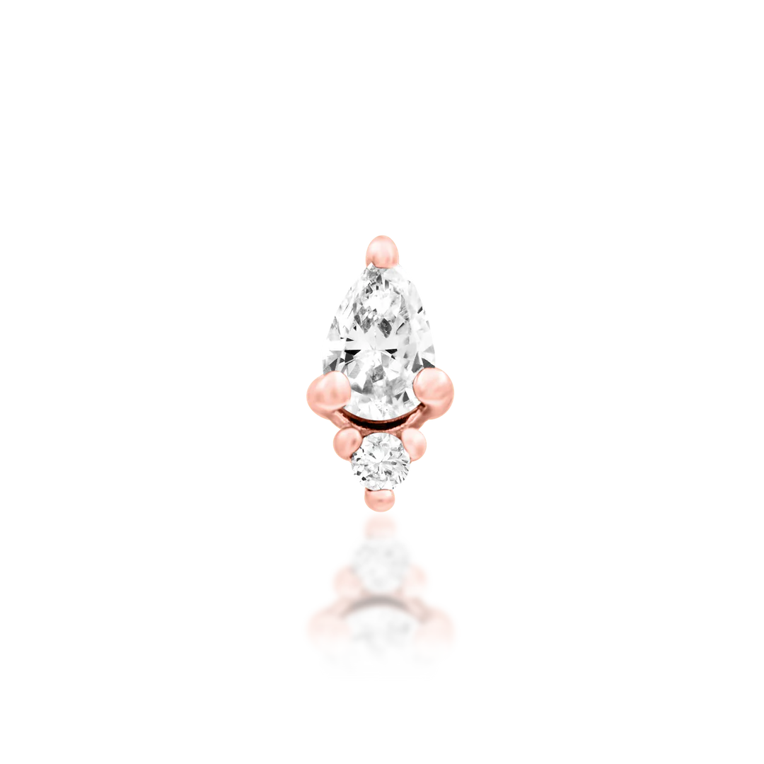 KARMA WHITE CZ - THREADLESS END *PRE-ORDER* Junipurr Jewelry