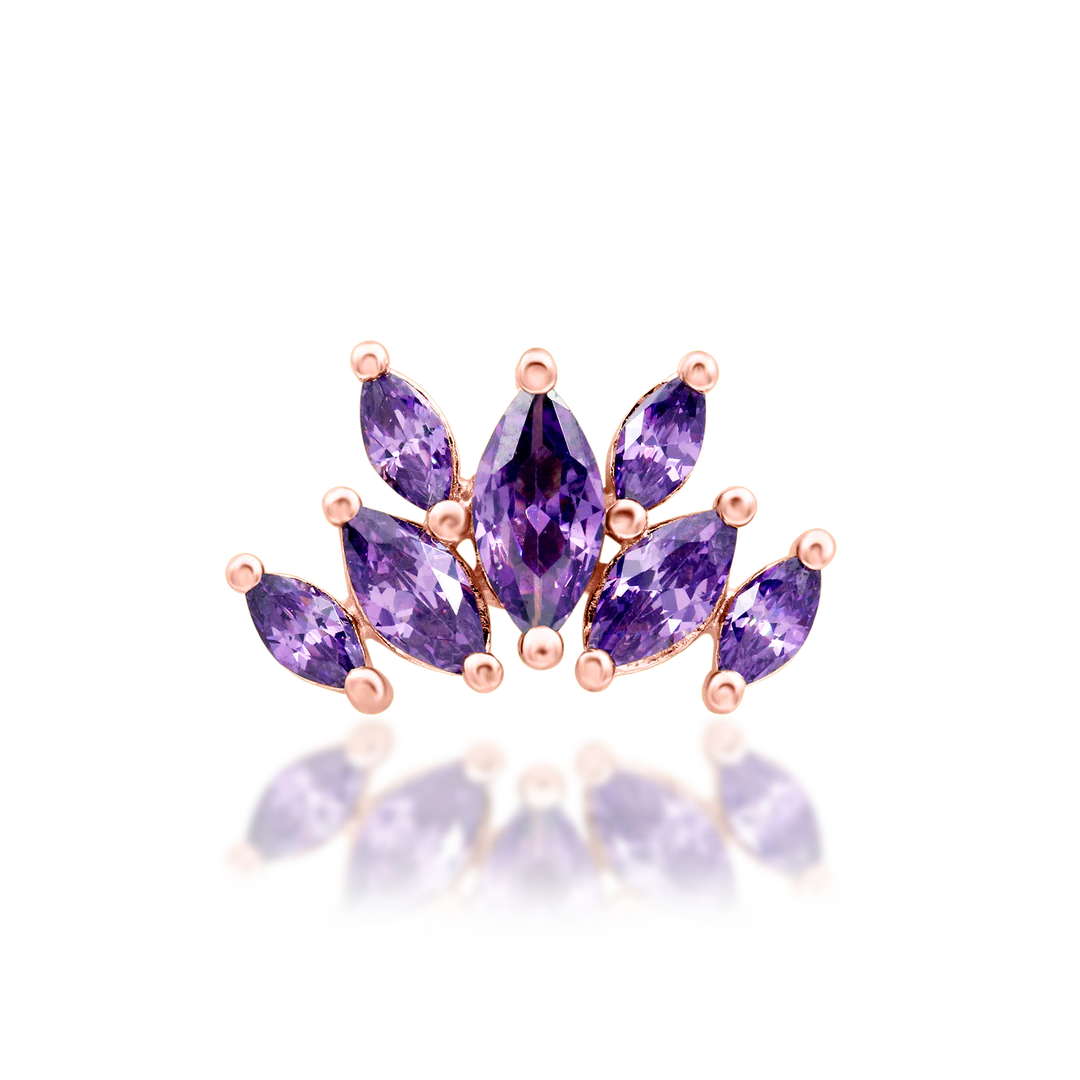 KEHLANI AMETHYST - THREADLESS END *PRE-ORDER* Junipurr Jewelry
