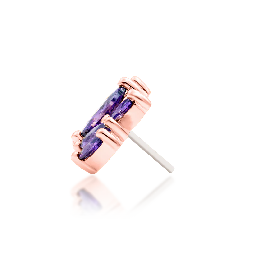 KEHLANI AMETHYST - THREADLESS END *PRE-ORDER* Junipurr Jewelry
