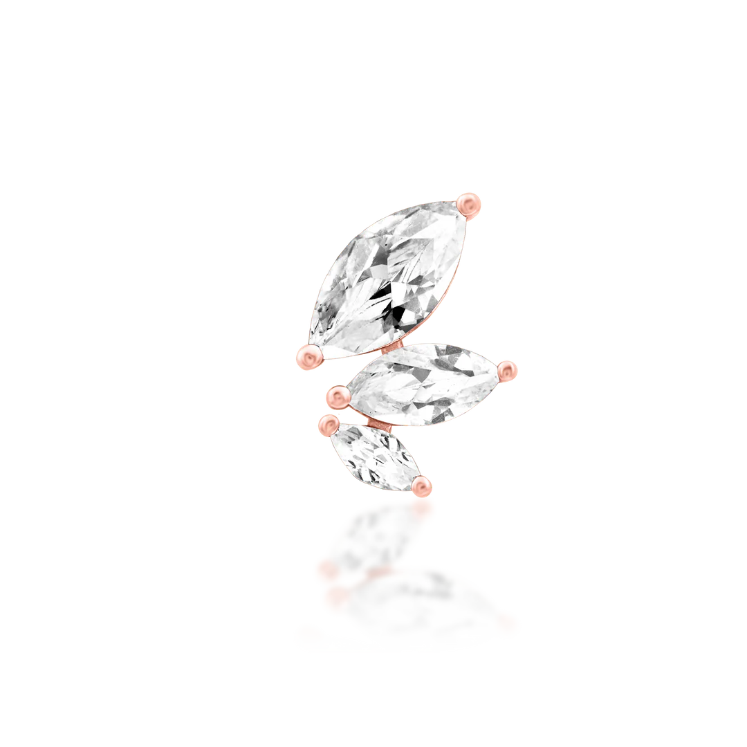 MALICE WHITE CZ - THREADLESS END *PRE-ORDER* Junipurr Jewelry