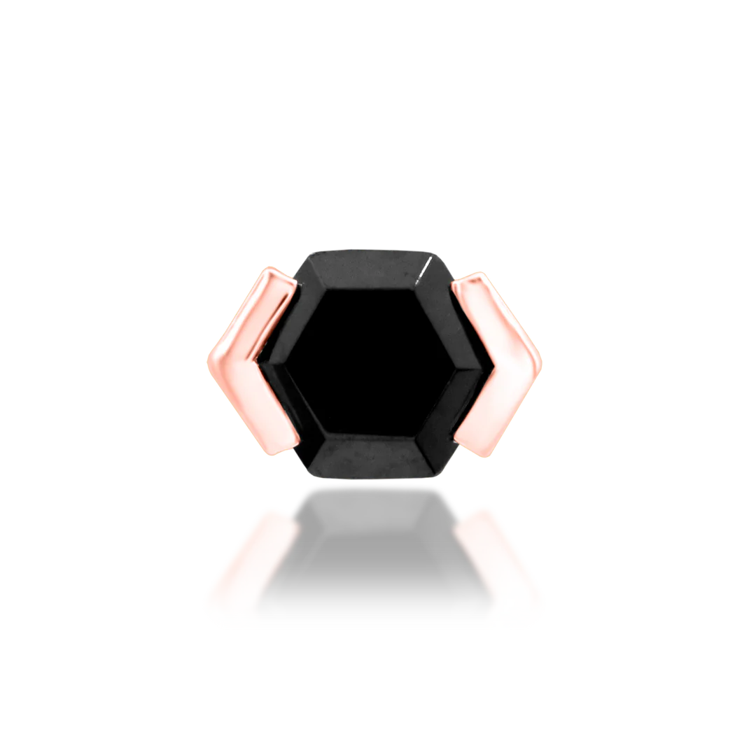 NATALIA + BLACK CZ - THREADLESS END *PRE-ORDER* Junipurr Jewelry