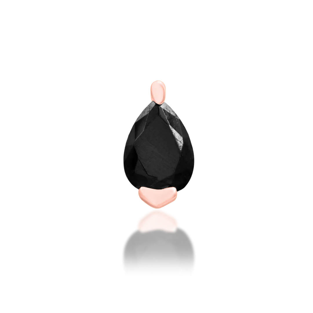 PAIGE + BLACK CZ - THREADLESS END *PRE-ORDER* Junipurr Jewelry