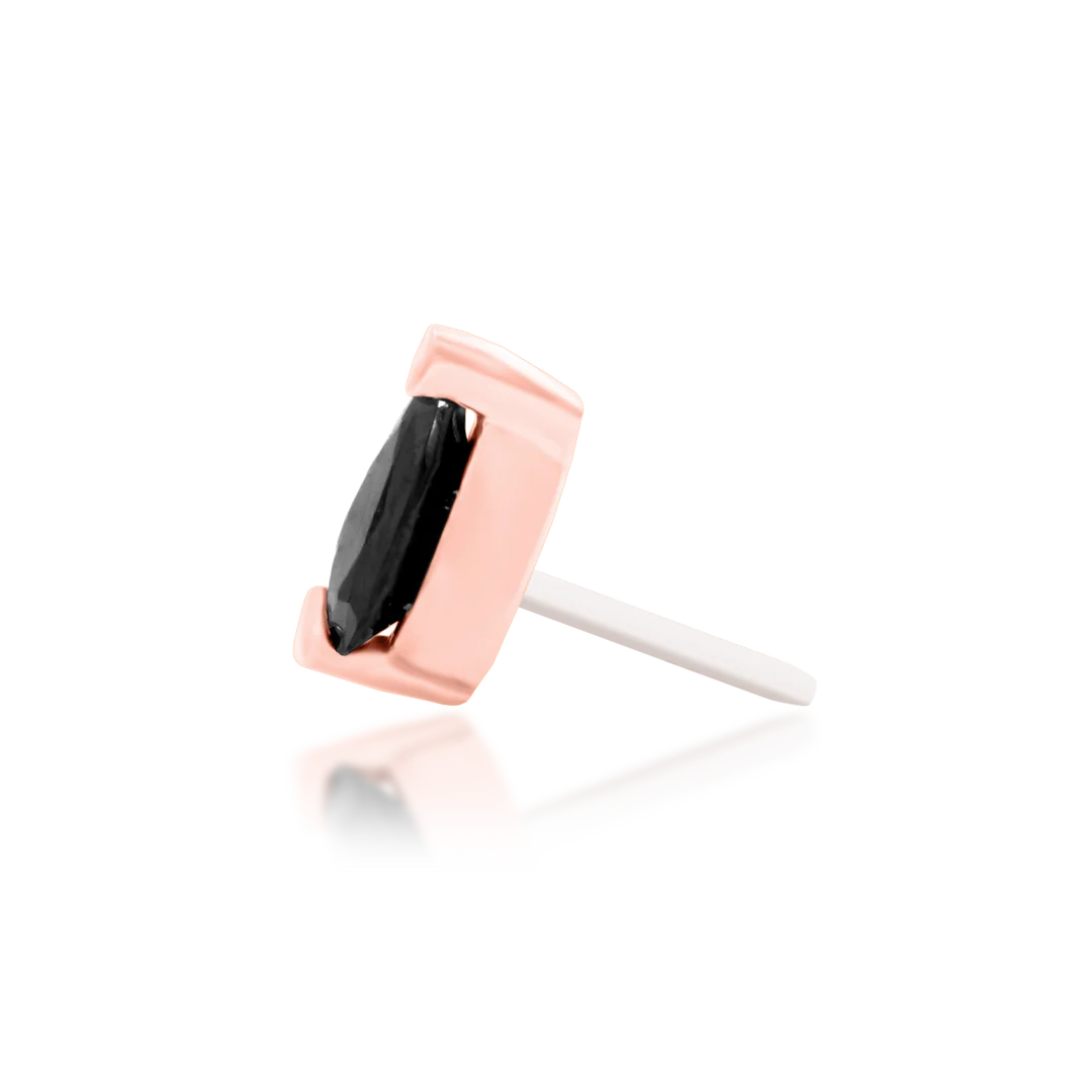 PAIGE + BLACK CZ - THREADLESS END *PRE-ORDER* Junipurr Jewelry