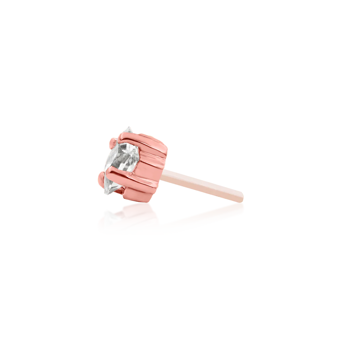 PRINCESS CUT CZ - THREADLESS END *PRE-ORDER* Junipurr Jewelry