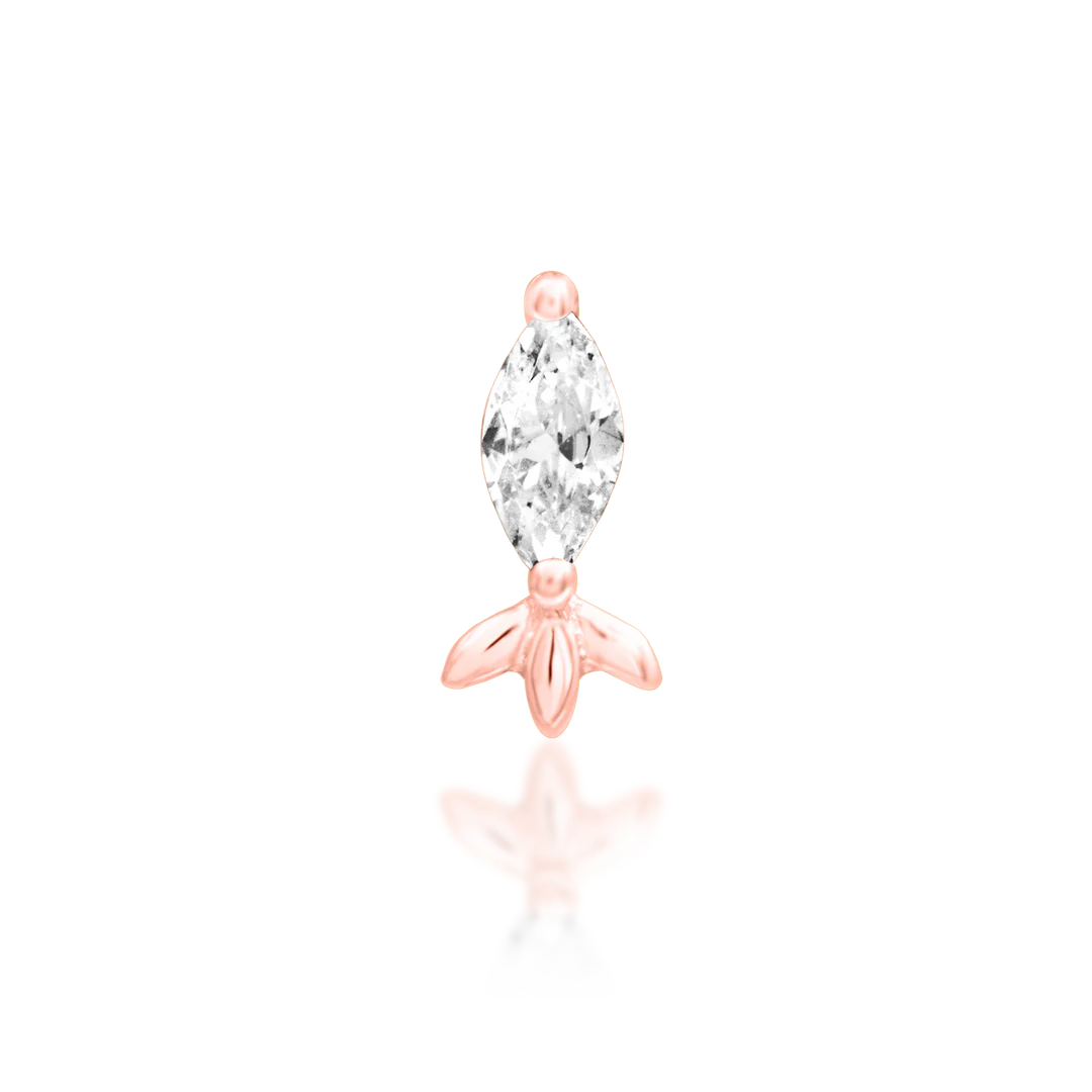 RANA WHITE CZ - THREADLESS END *PRE-ORDER* Junipurr Jewelry