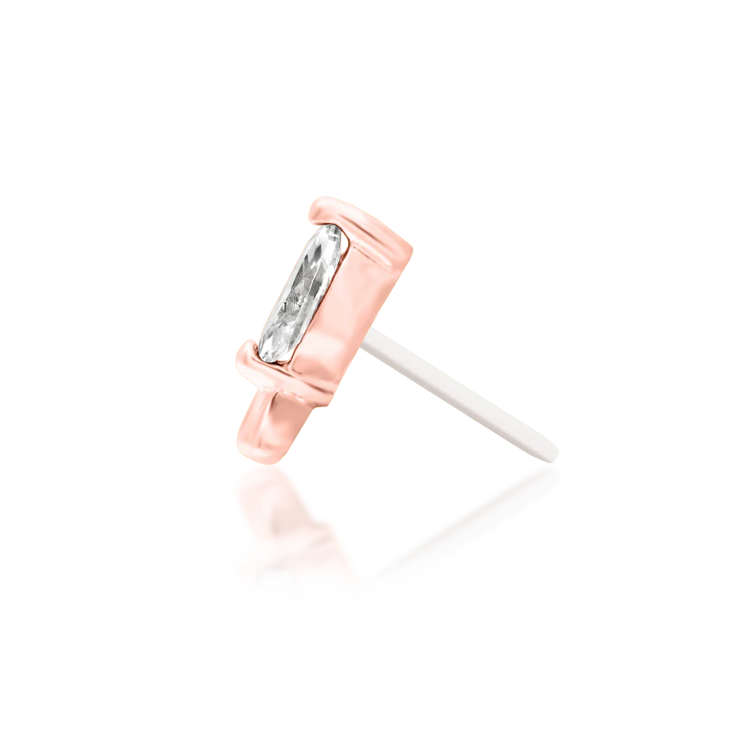 RANA WHITE CZ - THREADLESS END *PRE-ORDER* Junipurr Jewelry
