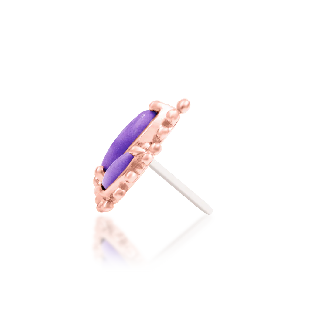 RUMI + PURPLE TURQUOISE - THREADLESS END *PRE-ORDER* Junipurr Jewelry