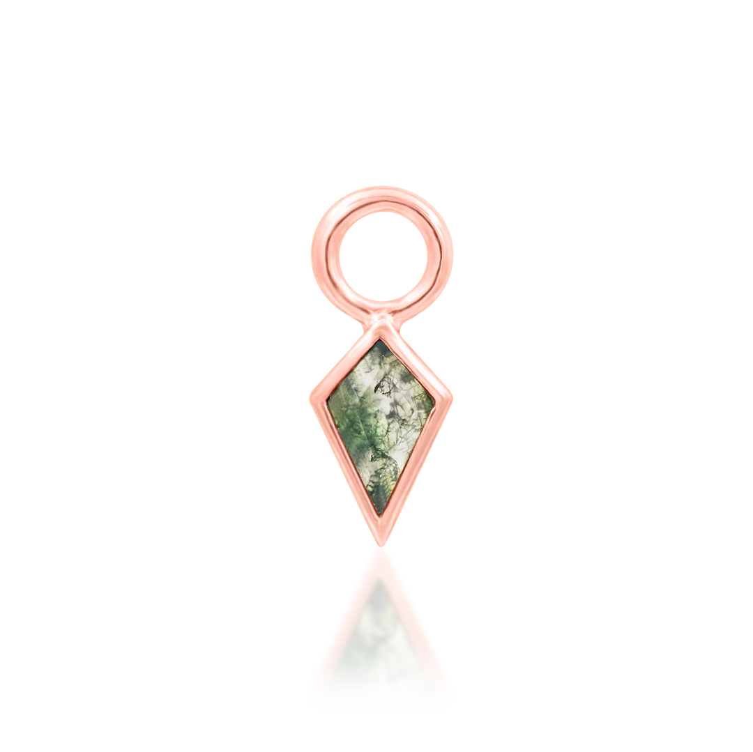 URENA II + MOSS AGATE - CHARM *PRE-ORDER* Junipurr Jewelry