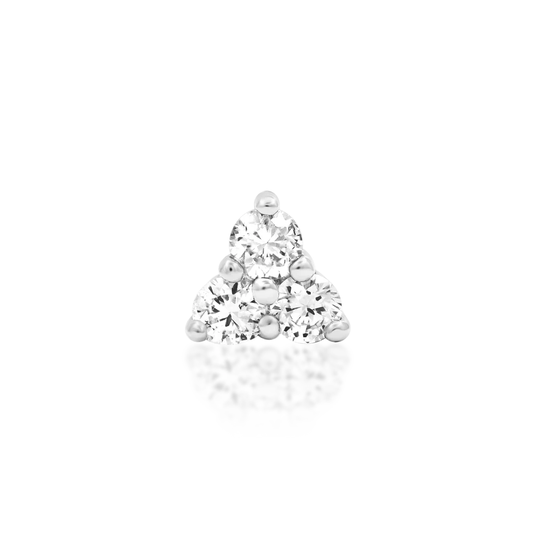 DIAMOND TRINITY - THREADLESS END *PRE-ORDER* Junipurr Jewelry