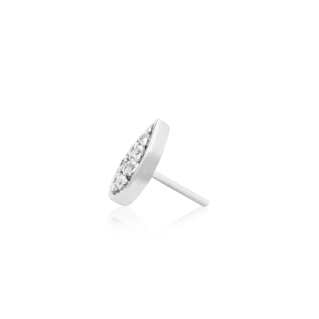 PEAR WITH CZ - THREADLESS END *PRE-ORDER* Junipurr Jewelry