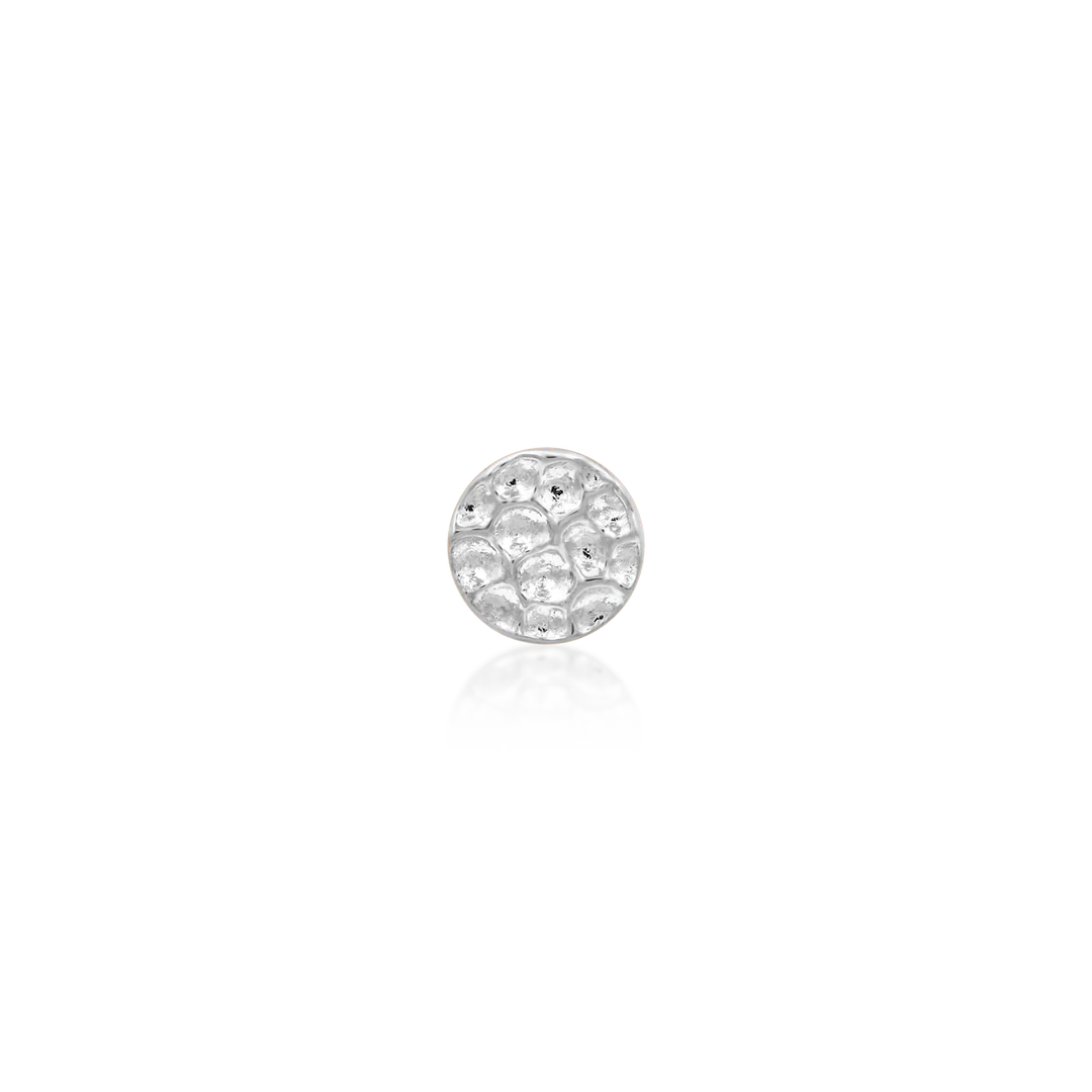 HAMMERED DISK - THREADLESS END *PRE-ORDER* Junipurr Jewelry