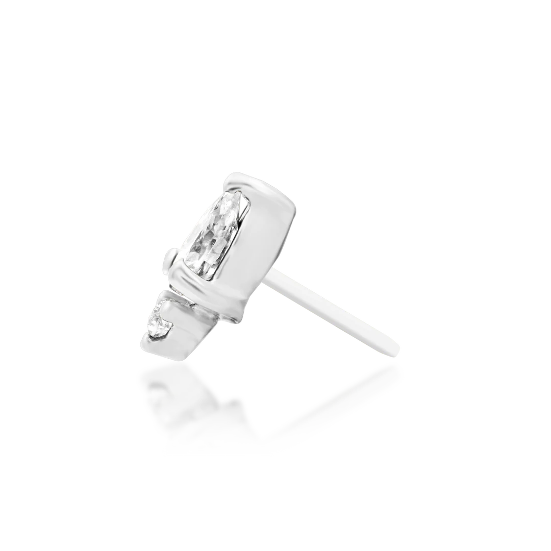 KARMA WHITE CZ - THREADLESS END *PRE-ORDER* Junipurr Jewelry