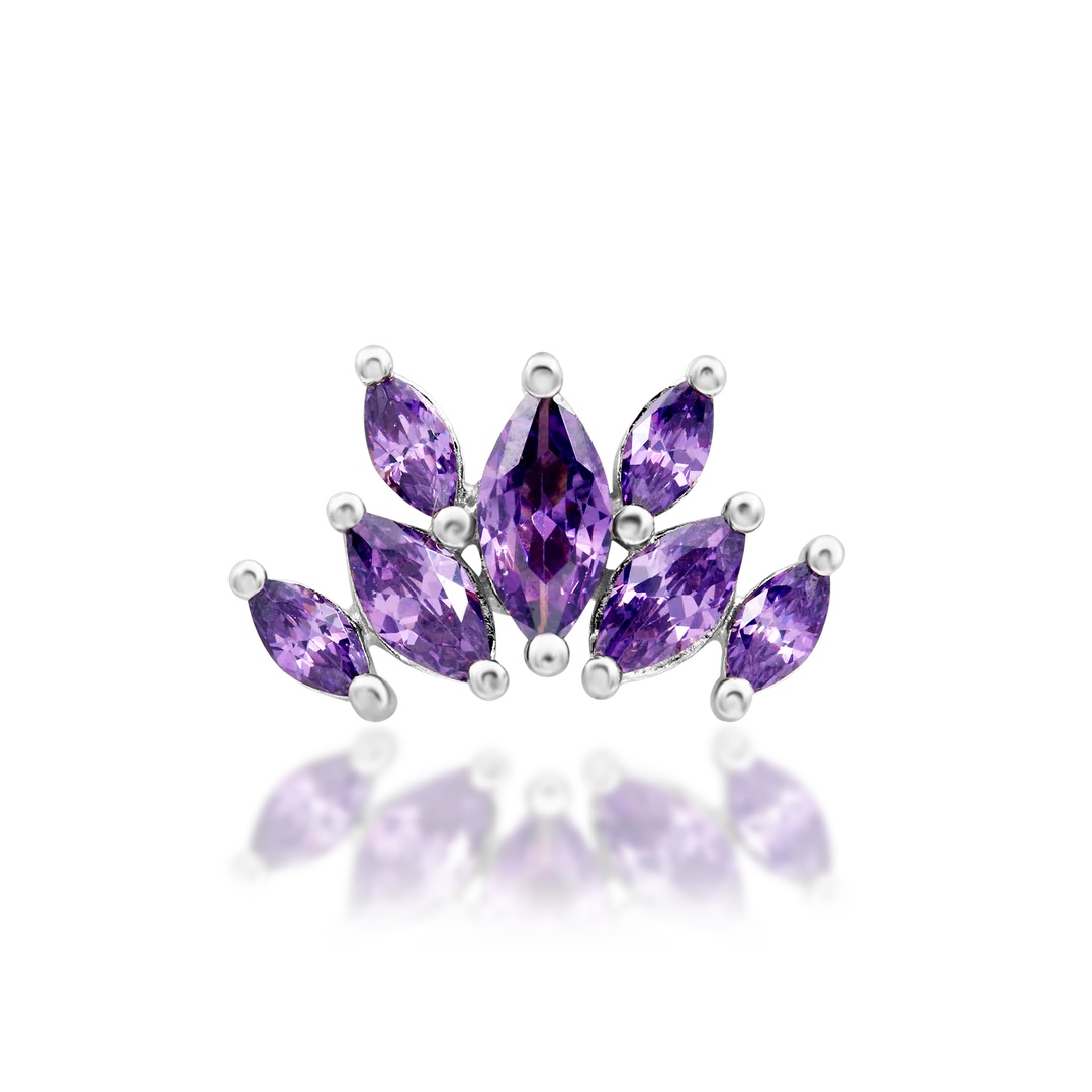 KEHLANI AMETHYST - THREADLESS END *PRE-ORDER* Junipurr Jewelry