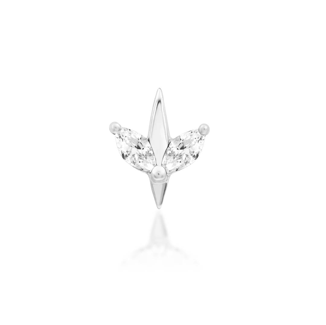 LUCIENNE WHITE CZ - THREADLESS END *PRE-ORDER* Junipurr Jewelry