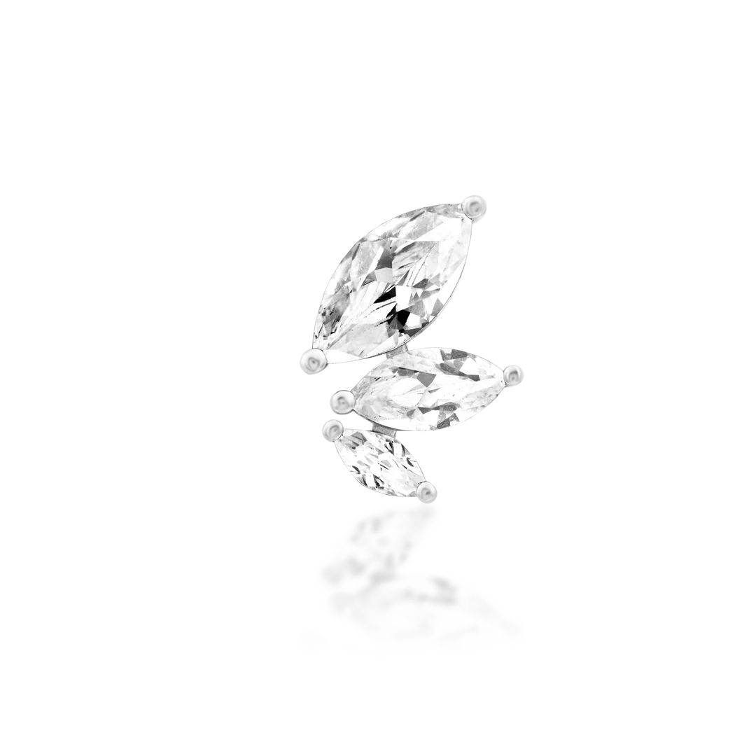 MALICE WHITE CZ - THREADLESS END *PRE-ORDER* Junipurr Jewelry