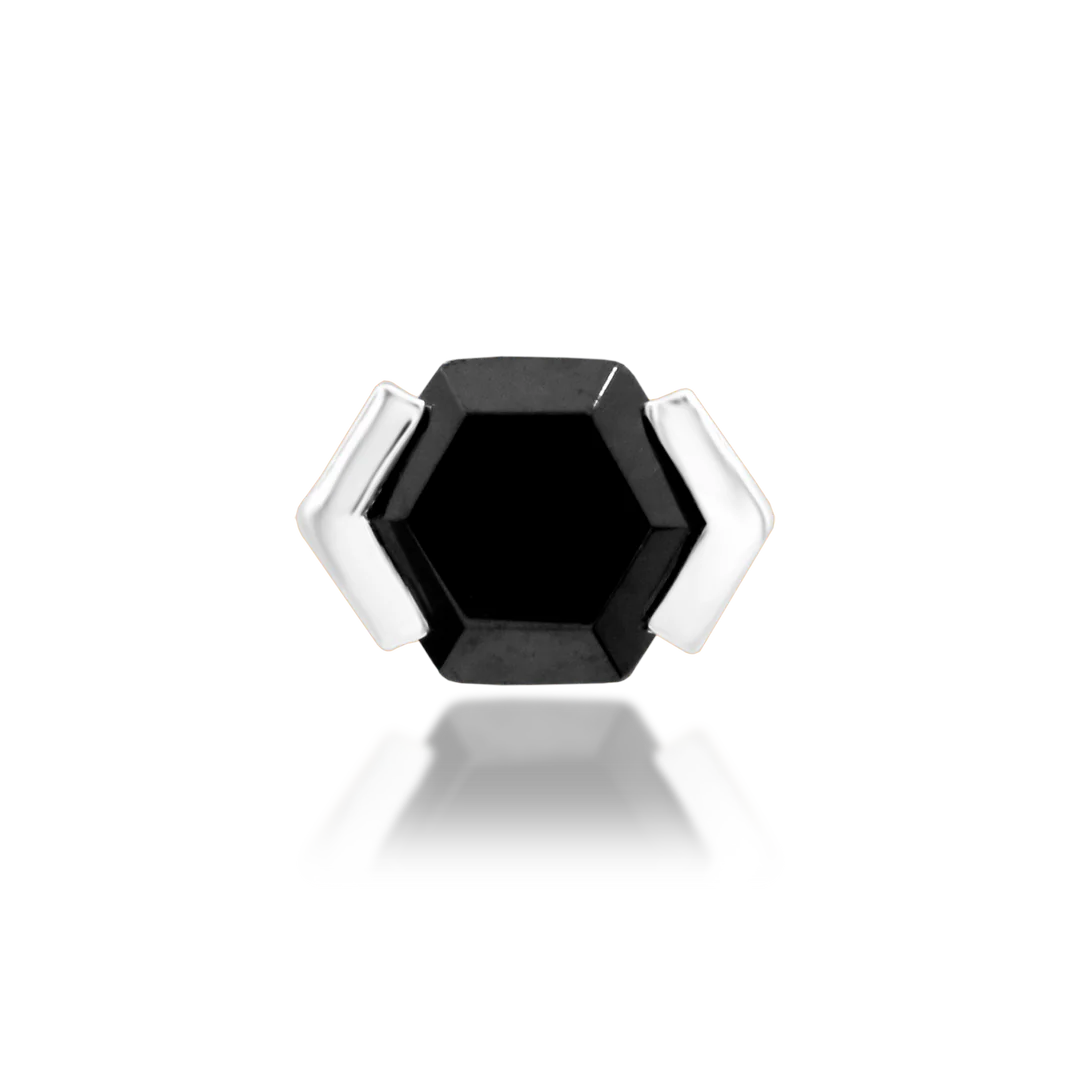 NATALIA + BLACK CZ - THREADLESS END *PRE-ORDER* Junipurr Jewelry