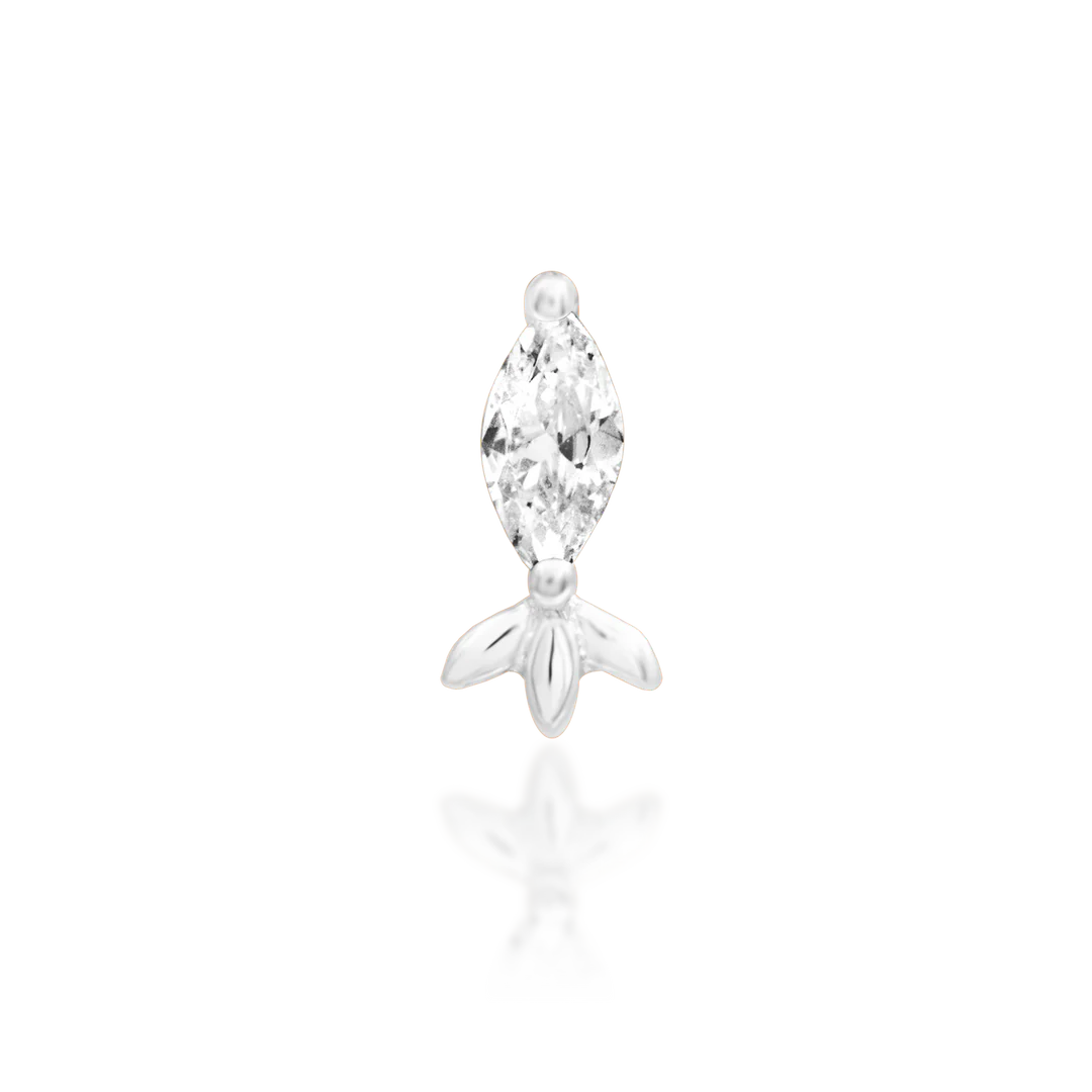 RANA WHITE CZ - THREADLESS END *PRE-ORDER* Junipurr Jewelry