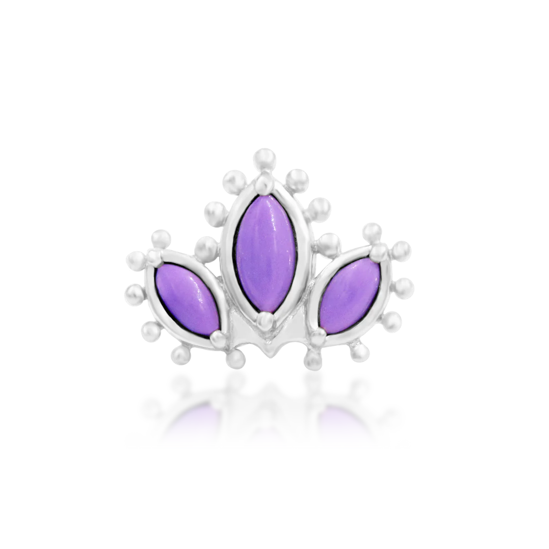 RUMI + PURPLE TURQUOISE - THREADLESS END *PRE-ORDER* Junipurr Jewelry