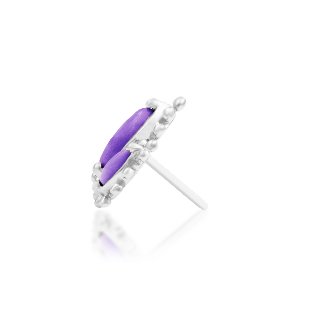 RUMI + PURPLE TURQUOISE - THREADLESS END *PRE-ORDER* Junipurr Jewelry