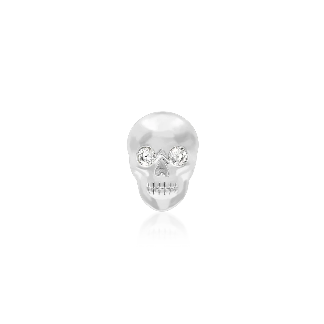 CRYSTAL SKULL - THREADLESS END *PRE-ORDER* Junipurr Jewelry
