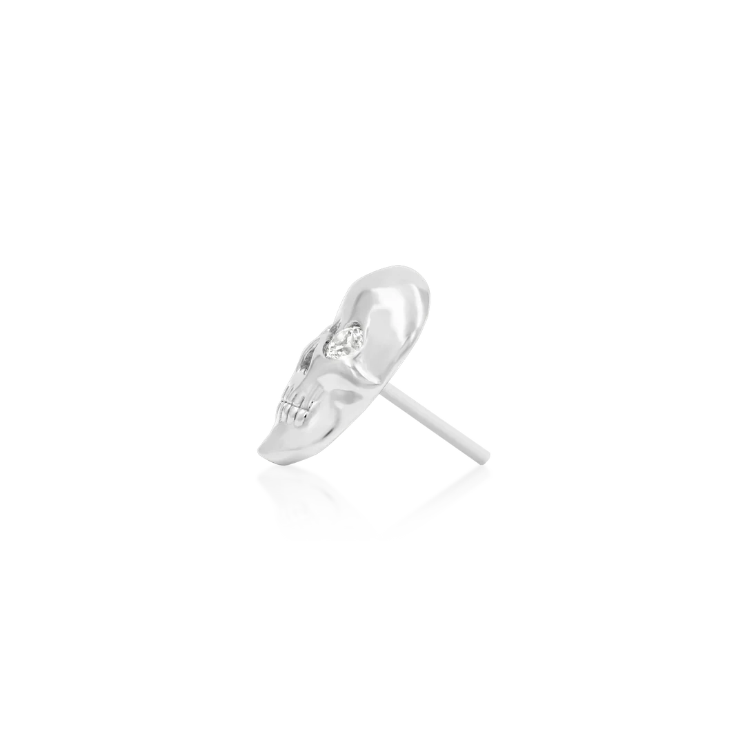 CRYSTAL SKULL - THREADLESS END *PRE-ORDER* Junipurr Jewelry