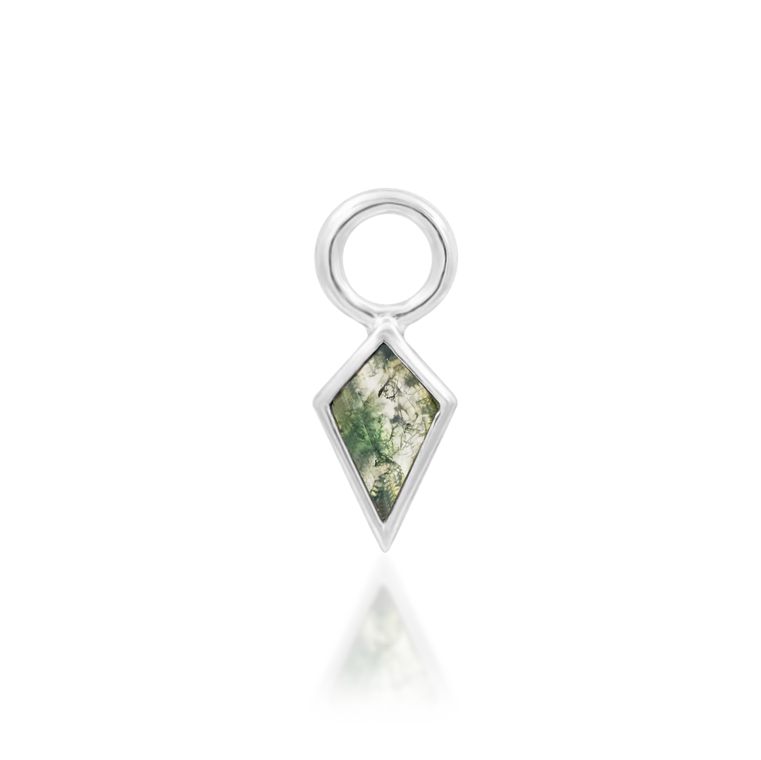 URENA II + MOSS AGATE - CHARM *PRE-ORDER* Junipurr Jewelry