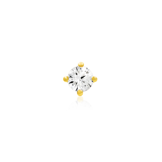 4 PRONG SET CZ - THREADLESS END *PRE-ORDER* Junipurr Jewelry