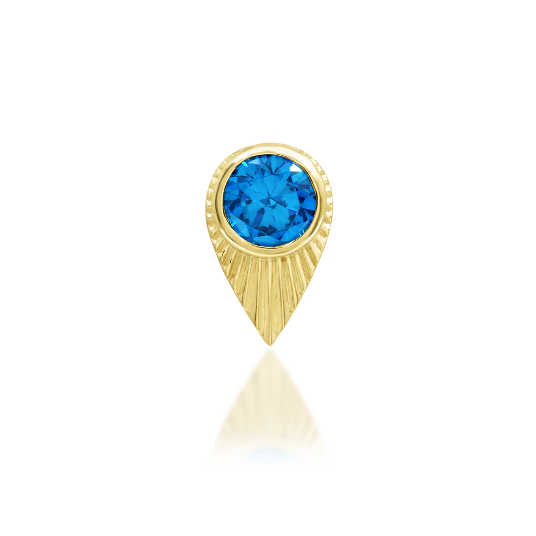 BEA + BLUE TOPAZ - THREADLESS END *PRE-ORDER* Junipurr Jewelry