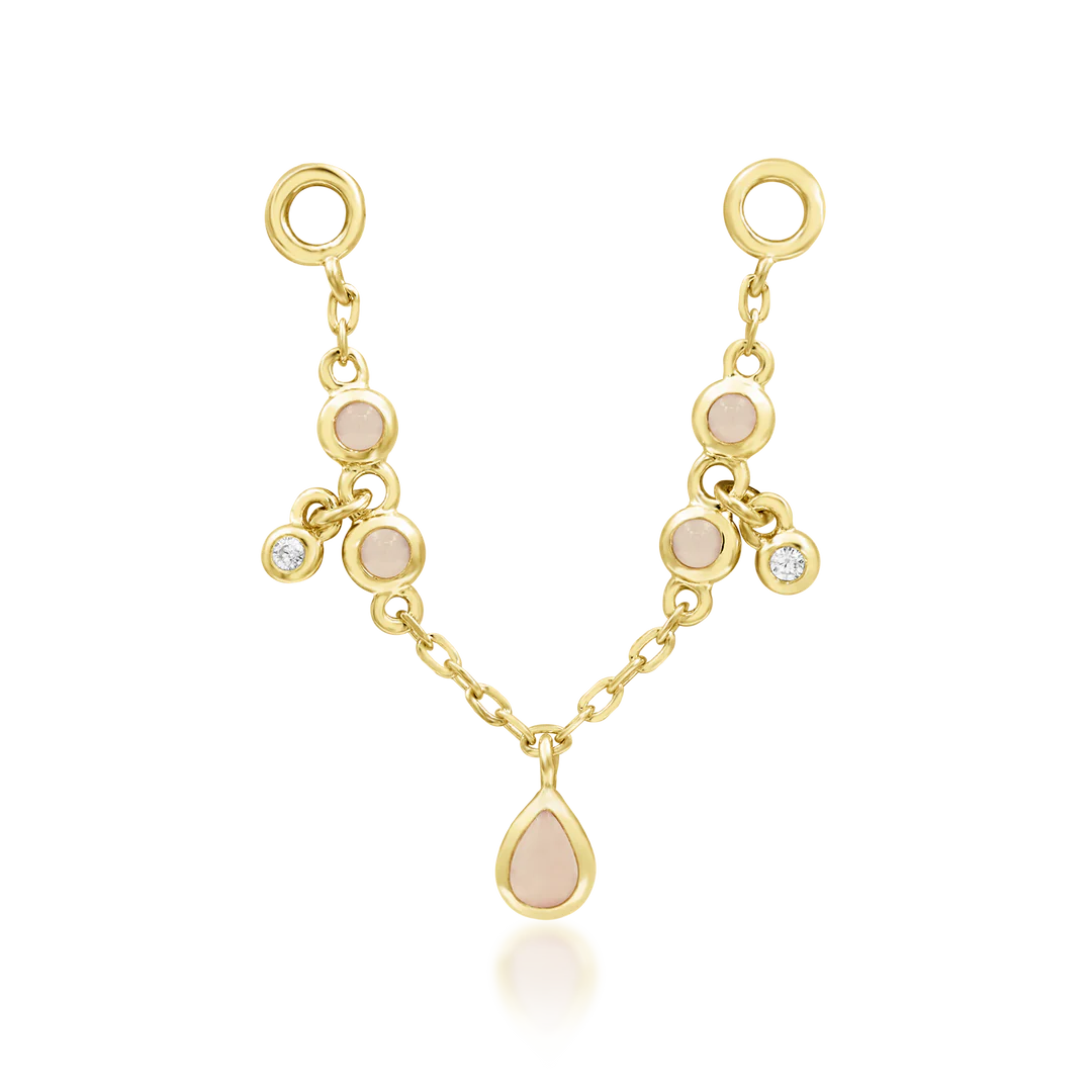 BELLAROSE + ROSE QUARTZ - CHAIN *PRE-ORDER* Junipurr Jewelry