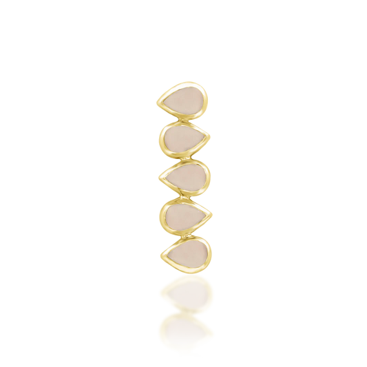 BLUSHING + ROSE QUARTZ - THREADLESS END *PRE-ORDER* Junipurr Jewelry