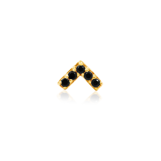 CHEVRON BLACK - THREADLESS END *PRE-ORDER* Junipurr Jewelry
