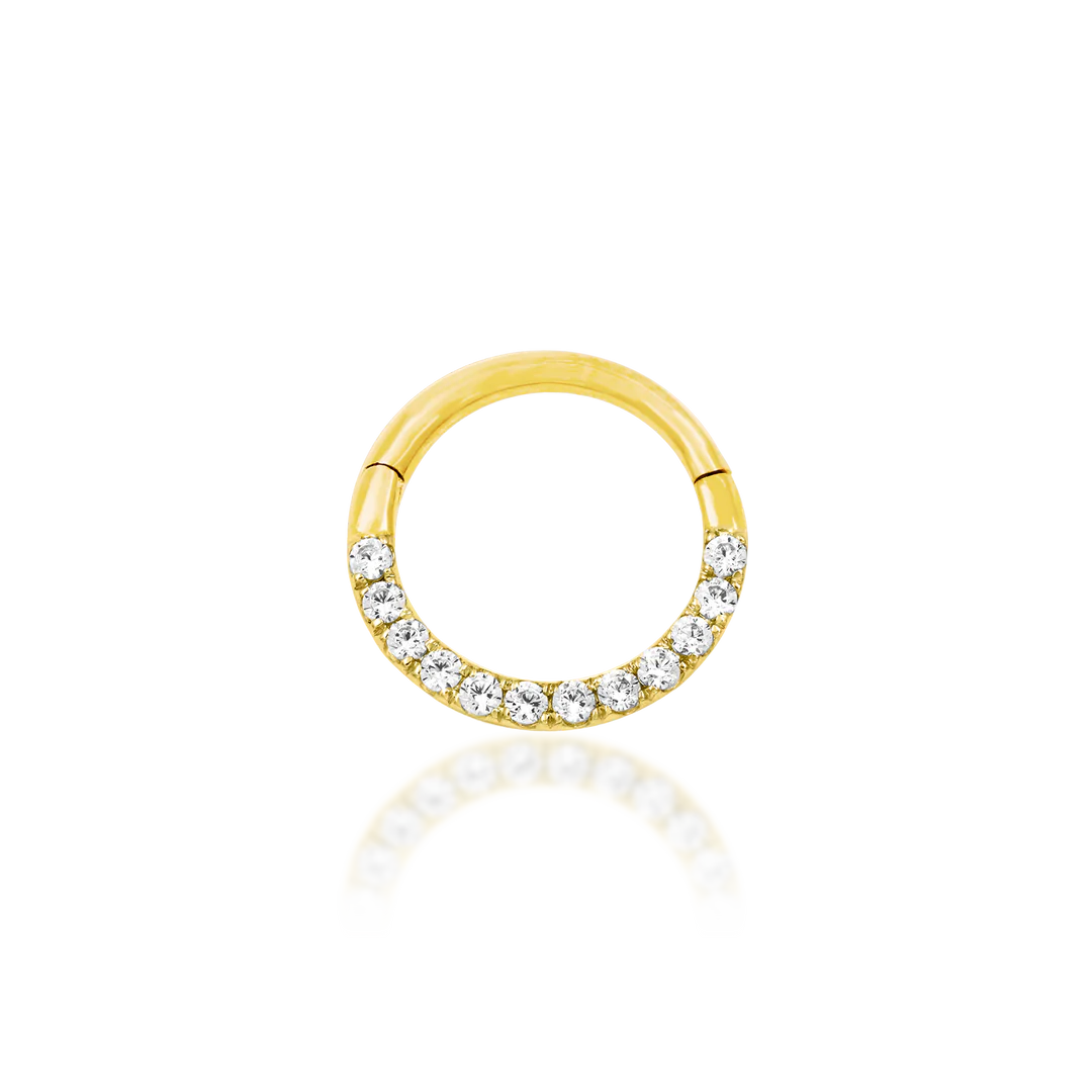 GOLD CZ CLICKER - CLICKER RING *PRE-ORDER* Junipurr Jewelry