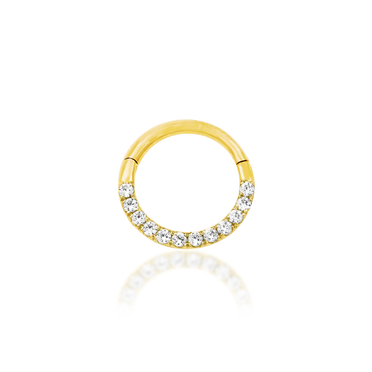 GOLD CZ CLICKER - CLICKER RING *PRE-ORDER* Junipurr Jewelry