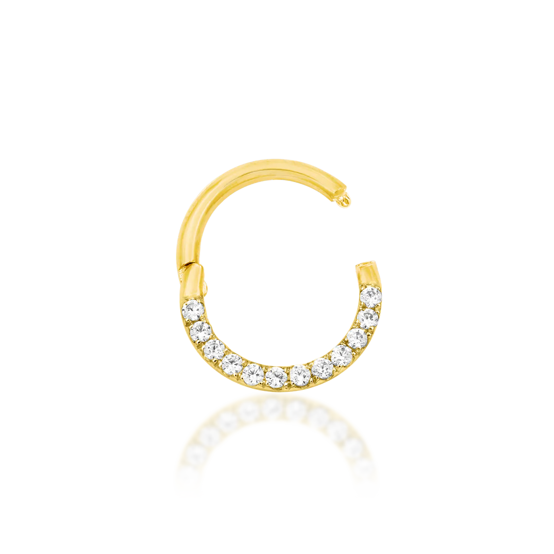 GOLD CZ CLICKER - CLICKER RING *PRE-ORDER* Junipurr Jewelry