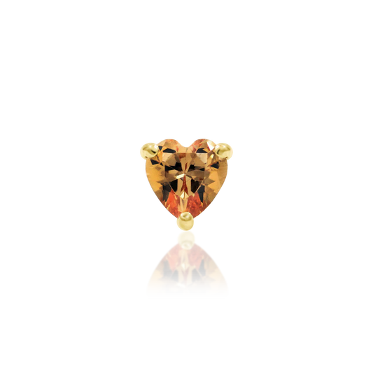DARK CHAMPAGNE HEART - THREADLESS END *PRE-ORDER* Junipurr Jewelry