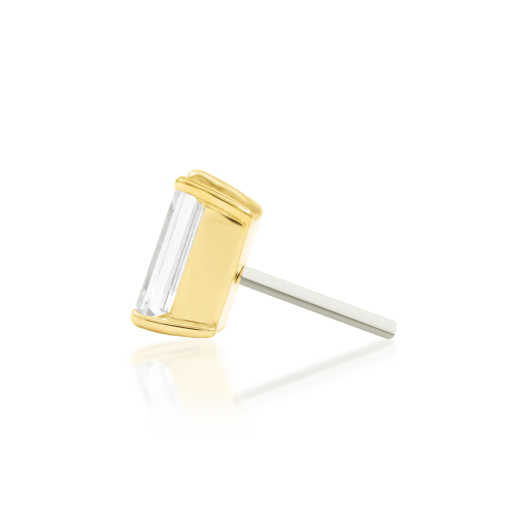 DIAMOND BAGUETTE - THREADLESS END *PRE-ORDER* Junipurr Jewelry