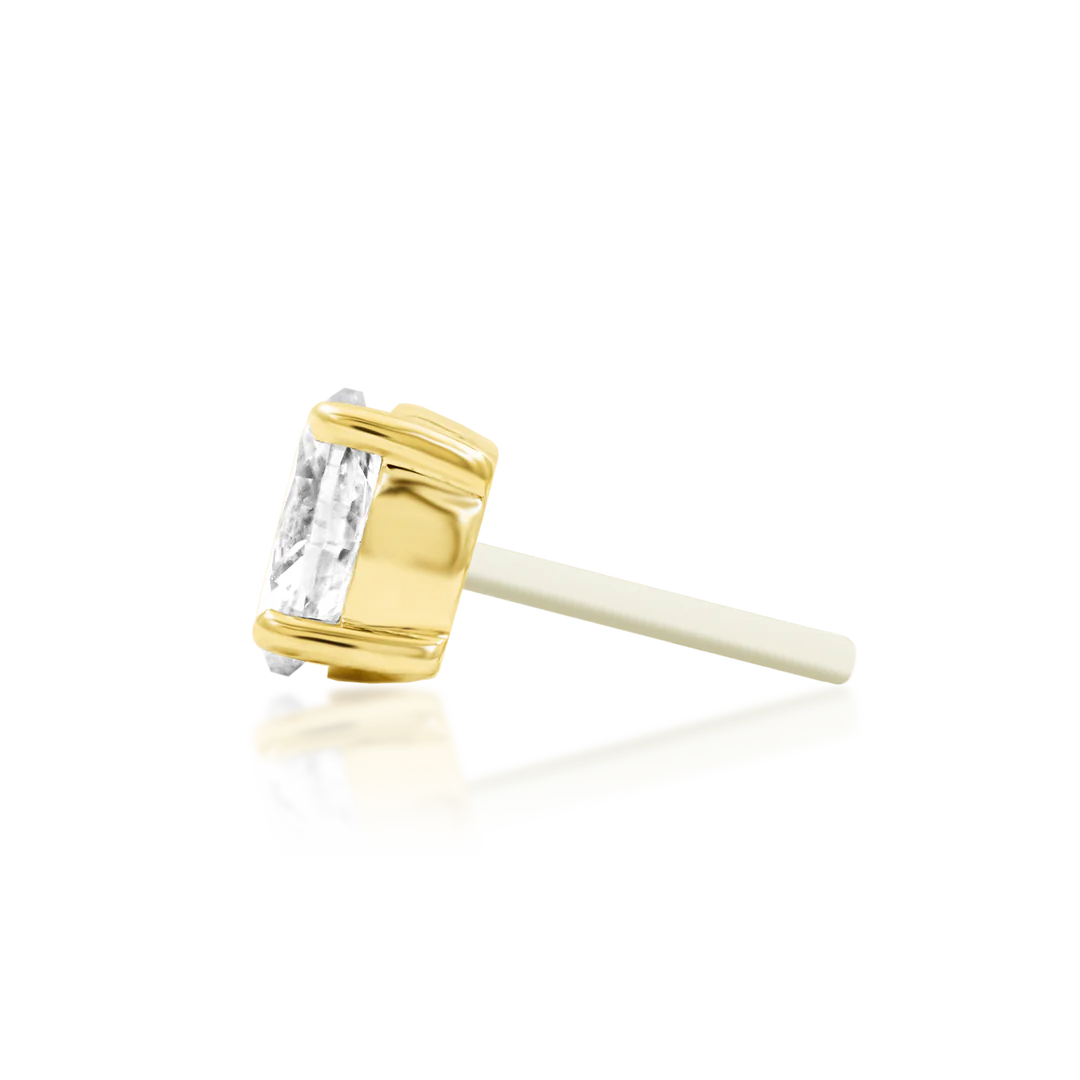 DIAMOND OVAL - THREADLESS END *PRE-ORDER* Junipurr Jewelry