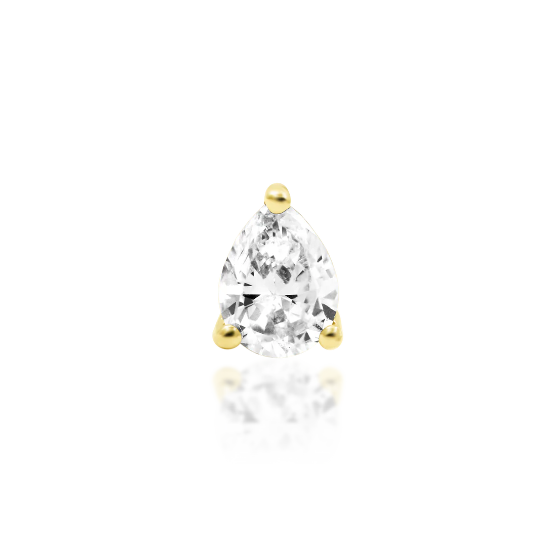 DIAMOND PEAR - THREADLESS END *PRE-ORDER* Junipurr Jewelry