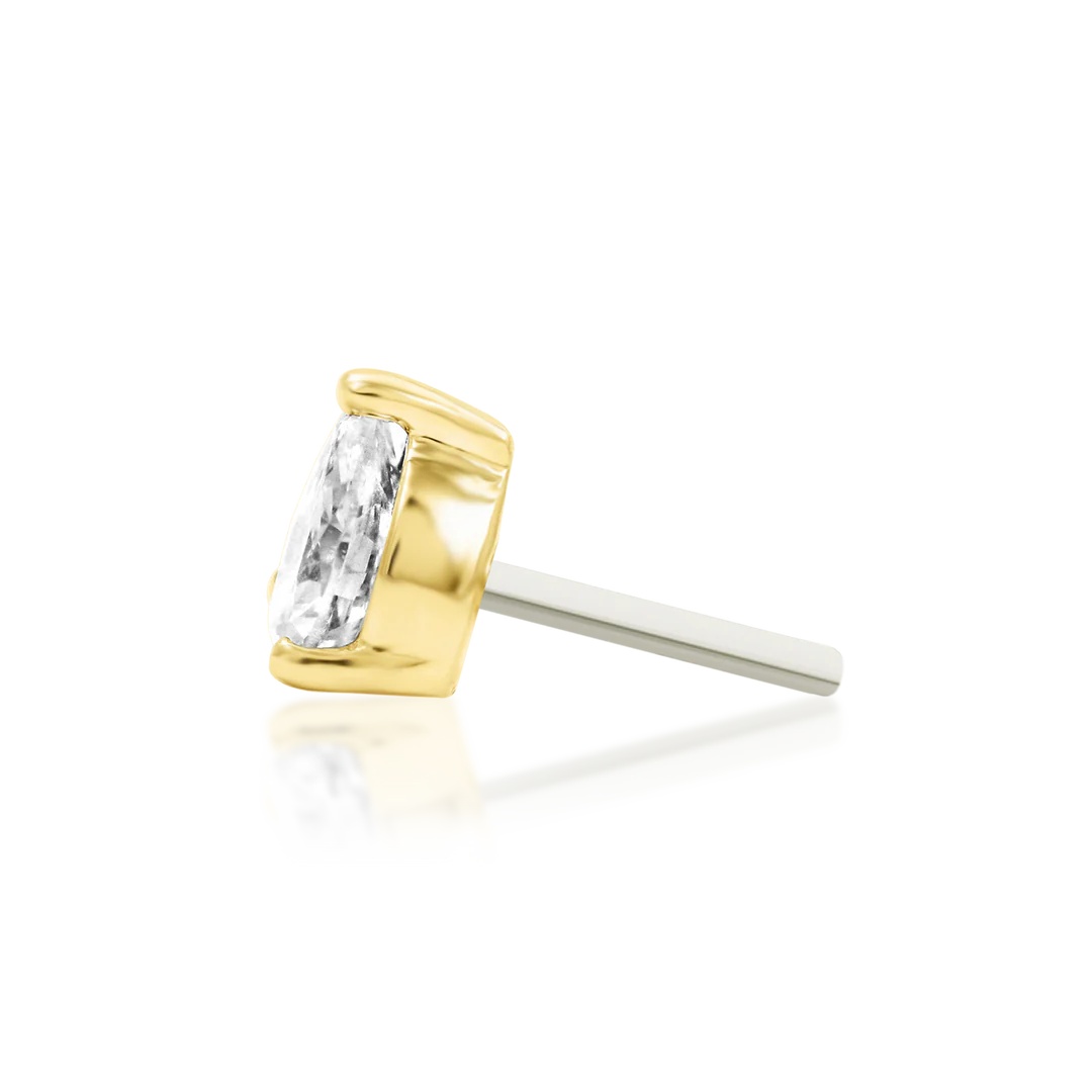 DIAMOND PEAR - THREADLESS END *PRE-ORDER* Junipurr Jewelry